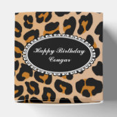 Leopard-Monogramm Geschenkschachtel (Oben)