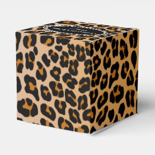 Leopard-Monogramm Geschenkschachtel