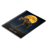 Leopard Monokel gothischer Surrealismus Notizblock (Linke Seite)