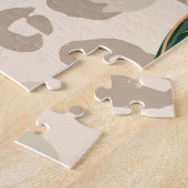 Leopard Monstera: Jungle Print Vintag. Puzzle (Seite)