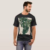Leopard Monstera: Jungle Print Vintag. T-Shirt (Vorne ganz)