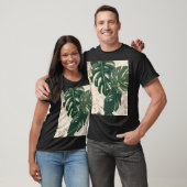 Leopard Monstera: Jungle Print Vintag. T-Shirt (Unisex)
