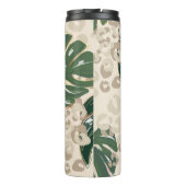 Leopard Monstera: Jungle Print Vintag. Thermosbecher (Rückseite)