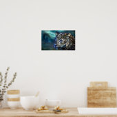 Leopard Moon Art Poster/Print Poster (Küche)