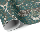 Leopard Moth und Honeysuckle Botanisch Vintag Geschenkpapier (Rolleneckpunkt)