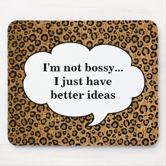 Leopard Mousepad - Bossy (Vorne)
