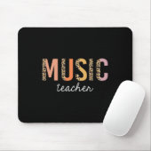 Leopard-Musiklehrer Niedlich zurück zur Schulausst Mousepad (Mit Mouse)