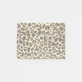 Leopard-Muster Animal Print Black/Gold Post-it Klebezettel (Vorderseite)