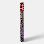 Leopard-Muster auf farbenfrohen Hintergrund Case-Mate iPhone Hülle (Rückseite / Links)