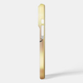 Leopard Muster Black Bronze Monogram Case-Mate iPhone Hülle (Rückseite / Links)