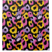 Leopard Muster Bold Animal Print Retro Glam Duschvorhang (Vorderseite)