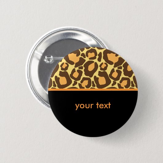 Leopard-Muster Button (Vorne & Hinten)