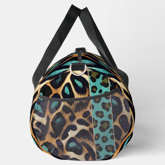 LEOPARD Muster - Doppeltasche Duffle Bag (Rechts)