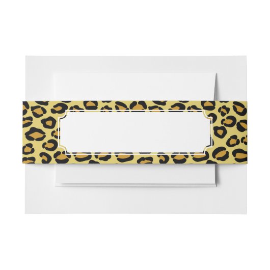 Leopard-Muster Einladungsbanderole (Vorderseite Beispiel)