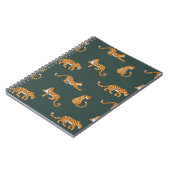 Leopard Muster flache Farbe nahtlose Design-Bild Notizblock (Linke Seite)