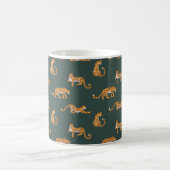 Leopard Muster flache Farbe nahtlose Design-Illust Kaffeetasse (Mittel)