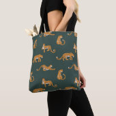 Leopard Muster flache Farbe nahtlose Design-Illust Tasche (Von Nahem)