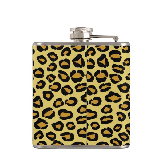 Leopard-Muster Flachmann (Rückseite)