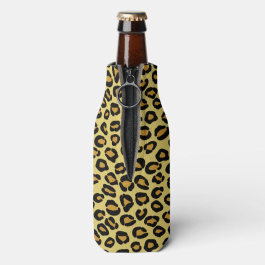 Leopard Muster Flaschenkühler (Flasche Rückseite)