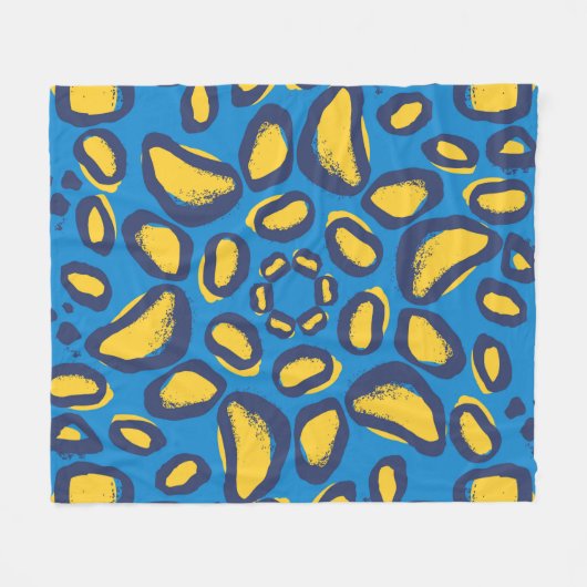 Leopard-Muster Fleecedecke (Vorderseite (Horizontal))