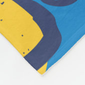 Leopard-Muster Fleecedecke (Ecke)