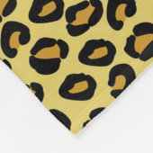 Leopard-Muster Fleecedecke (Ecke)