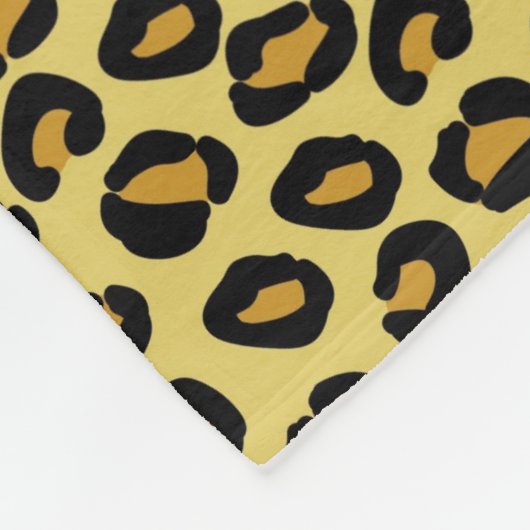 Leopard-Muster Fleecedecke (Ecke)