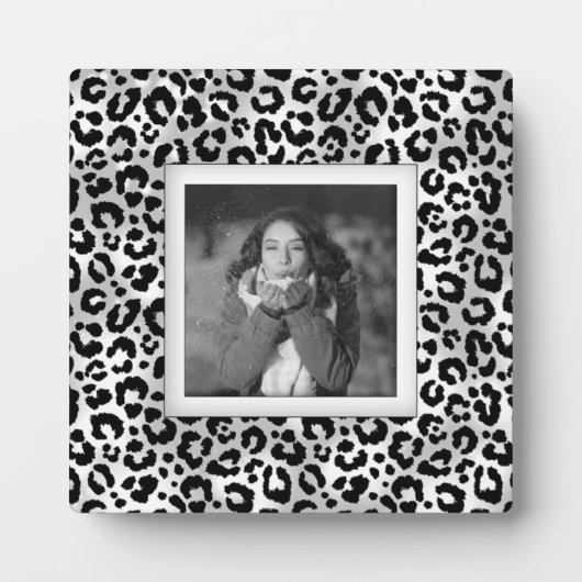 Leopard Muster Frameless Foto Easel Back Fotoplatte (Vorderseite)