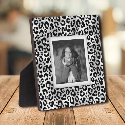 Leopard Muster Frameless Foto Easel Back Fotoplatte
