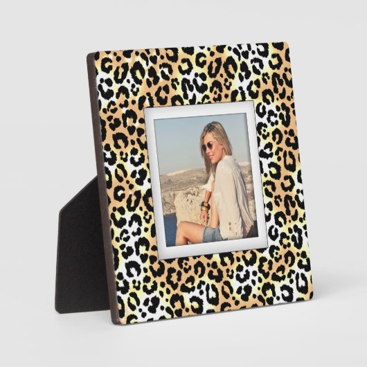 Leopard Muster Frameless Foto Easel Back Fotoplatte (Vorderseite)