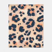 Leopard Muster: Funny Seamless Design Fleecedecke (Vorderseite)