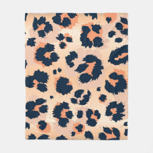 Leopard Muster: Funny Seamless Design Fleecedecke