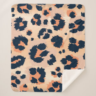 Leopard Muster: Funny Seamless Design Sherpadecke