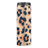 Leopard Muster: Funny Seamless Design Thermosbecher (Rückseite)