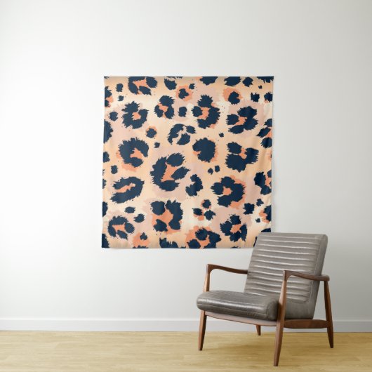 Leopard Muster: Funny Seamless Design Wandteppich (Beispiel (Horizontal))