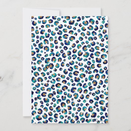 Leopard-Muster für Blue Gold Glitzer (Rückseite)