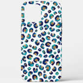 Leopard-Muster für Blue Gold Glitzer Case-Mate iPhone Hülle (Rückseite)