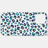 Leopard-Muster für Blue Gold Glitzer Case-Mate iPhone Hülle (Rückseite (Horizontal))
