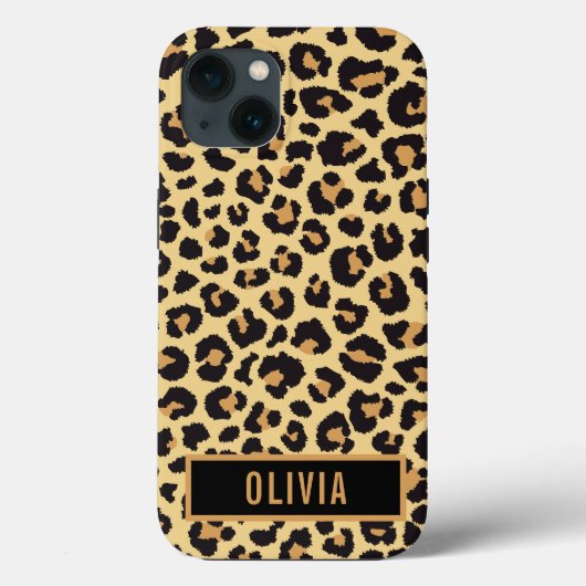 Leopard-Muster für klassische Individuelle Name-Dr Case-Mate iPhone Hülle (Rückseite)