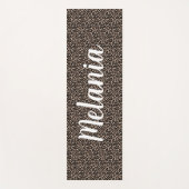 Leopard Muster für Text und Farbe Yogamatte (Vorderseite)