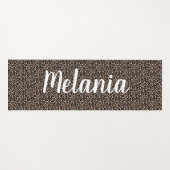 Leopard Muster für Text und Farbe Yogamatte (Vorderseite (Horizontal))