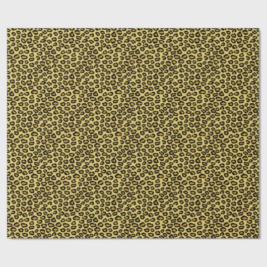 Leopard Muster Geschenkpapier (Flach)