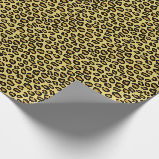 Leopard Muster Geschenkpapier (Ecke)