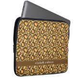 Leopard-Muster-Gewohnheit Laptopschutzhülle (Vorne Rechts)
