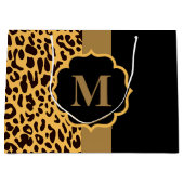 Leopard Muster Große Geschenktüte (Vorderseite)