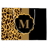 Leopard Muster Große Geschenktüte (Rückseite)