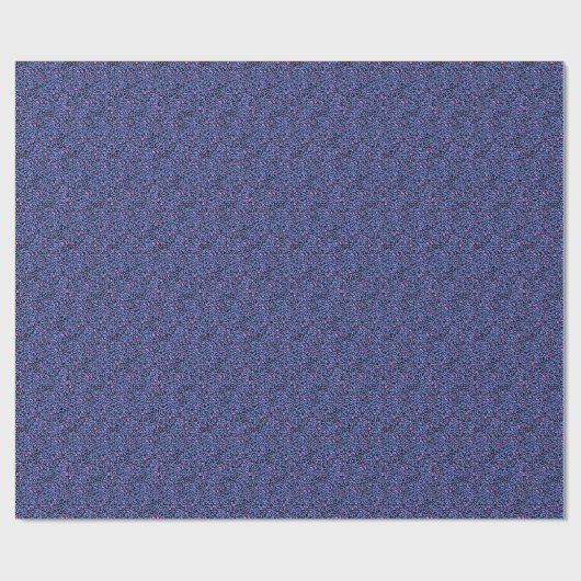 Leopard Muster in Raspberry auf Electric Blue Geschenkpapier (Flach)
