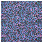 Leopard Muster in Raspberry auf Electric Blue Stoff (Muster)