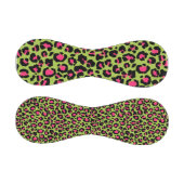 Leopard Muster in Raspberry auf Lime Green Baseball (Paneele)