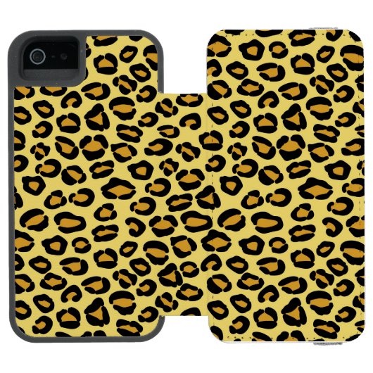 Leopard-Muster Incipio iPhone Geldbeutel-Hülle (Folio Geöffnet)